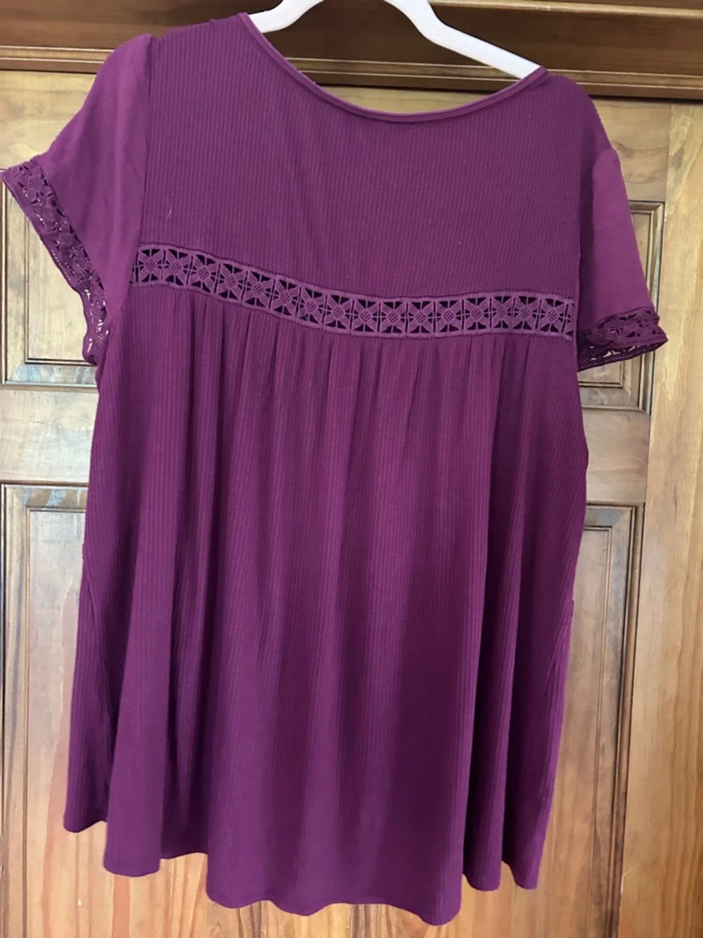 Knox Rose Short Sleeve Lace Blouse xl - Picture 2 of 4